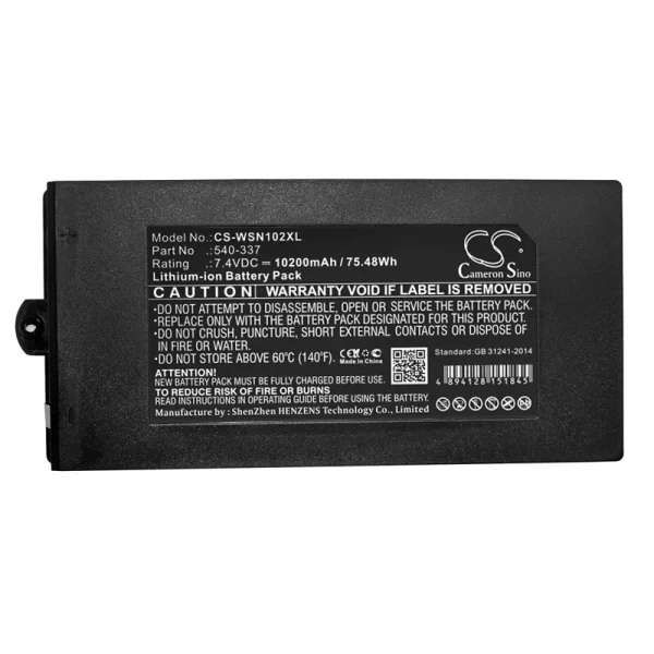 Owon HDS1021M, HDS-N oscilloscope Series Replacement Battery 10200mAh / 75.48Wh