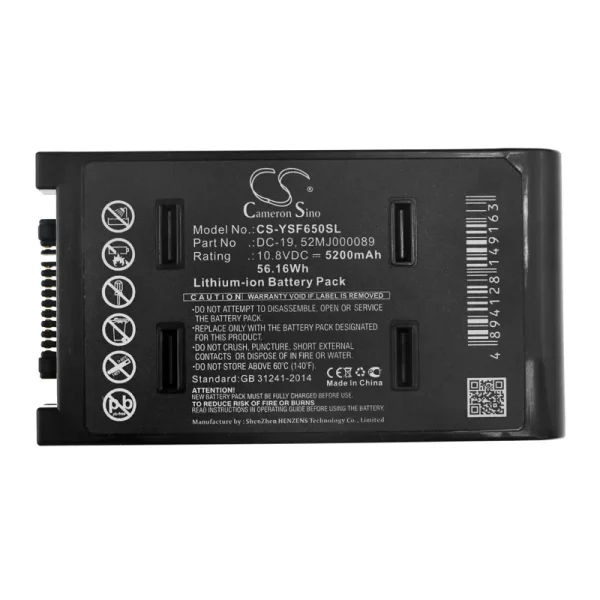 YUT 626870-1, 626870-2, ProDSS, ProDSS Multi-Parameter Water Q, ProSolo Digital Water Quality Series Replacement Battery 5200mAh / 56.16Wh