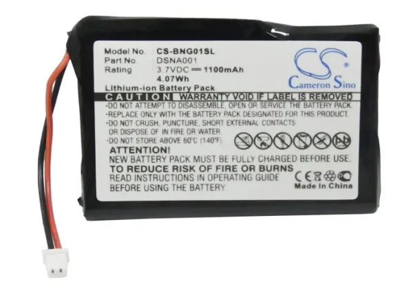 Blaupunkt Navi GPS, TravelPilot Lucca 3.3 Series Replacement Battery 1100mAh/4.07Wh