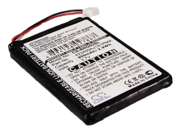 Blaupunkt TravelPilot 100, TravelPilot 1300, TravelPilot 200, TravelPilot 2310 Series Replacement Battery 800mAh / 2.96Wh