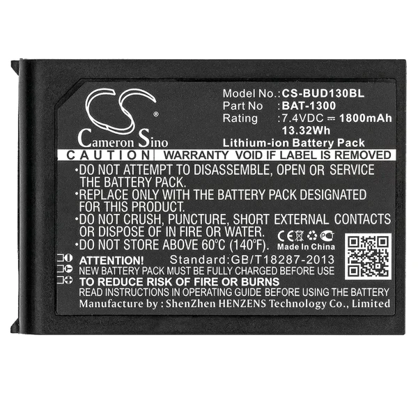 Bluebird Pidion BIP-1300 Series Replacement Battery 1800mAh / 13.32Wh