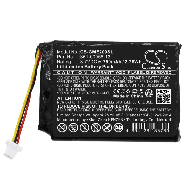 Garmin Dezl OTR700, EDGE Explore 2 Series Replacement Battery 750mAh / 2.78Wh