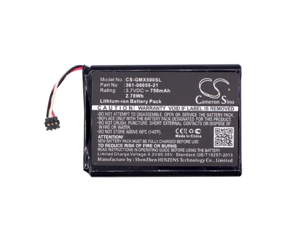 Garmin 010-01531-00, DriveAssist 50 LMT-D, DriveAssist 51 LMTS, DriveAssist 51 LMT-S Series Replacement Battery 750mAh / 2.78Wh