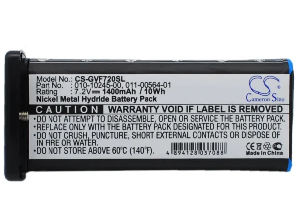 Garmin VHF 720, VHF 725, VHF 725e, Series Replacement Battery 1400mAh