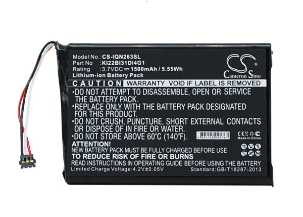 Garmin 010-01188-02, 2689LMT, 2689LMT 6-inch, Nuvi 2639LMT Series Replacement Battery 1500mAh / 5.55Wh