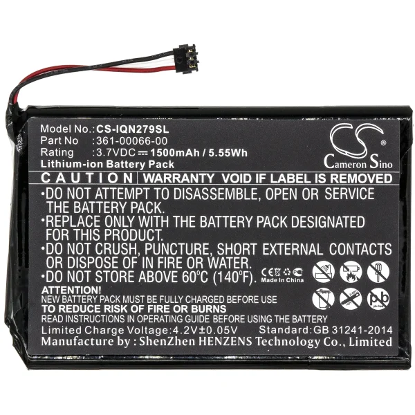 Garmin 2689LMT 6-inch, Dezl 760LMT, Dezl 760LMT-D, Nuvi 2689LMT Series Replacement Battery 1500mAh / 5.55Wh