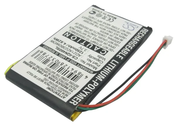 Garmin Nuvi 465, Nuvi 465LTM, Nuvi 465T, Series Replacement Battery 1250mAh - Image 2