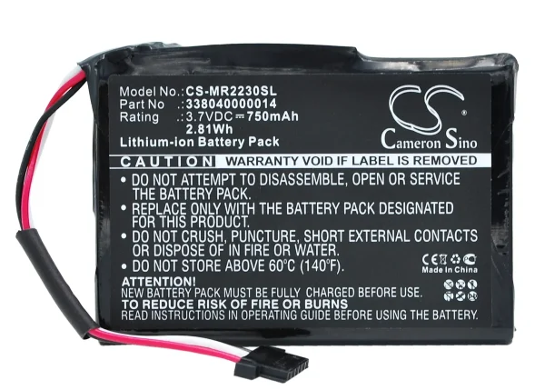 Magellan RoadMate 2230, RoadMate 2230T-LM Series Replacement Battery 750mAh / 2.78Wh