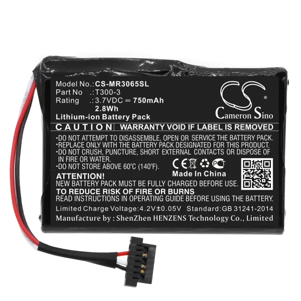 Magellan RM5220SGLUC, RoadMate 3055, RoadMate 3055-MU, RoadMate 3055T-LM Series Replacement Battery 750mAh / 2.78Wh