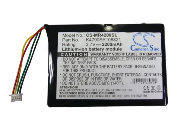 Magellan Maestro 4200, Maestro 4210, Maestro 4220, Maestro 4250 Series Replacement Battery 2200mAh