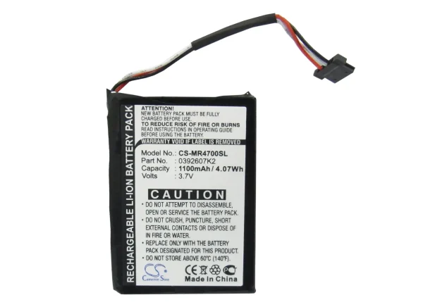 Magellan MA4700SGXUC, Maestro 4700 Series Replacement Battery 1100mAh