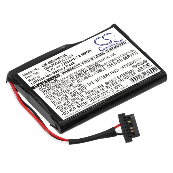 Magellan RoadMate 5045, RoadMate 5045LM, RoadMate 5045-LM, Series Replacement Battery 720mAh - Image 2