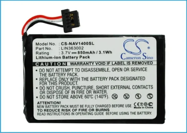 Navigon 1400, 1410 Series Replacement Battery 850mAh