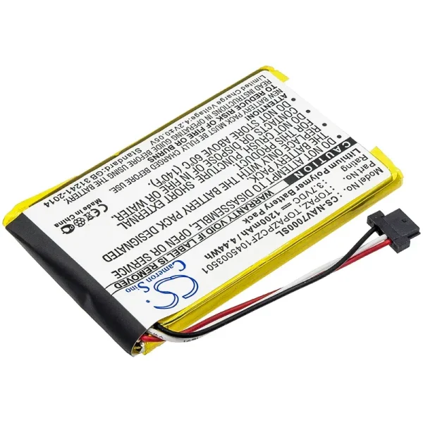 Navigon 70 Easy, 70 Plus, 70 Premiun, Series Replacement Battery 1200mAh / 4.44Wh - Image 2