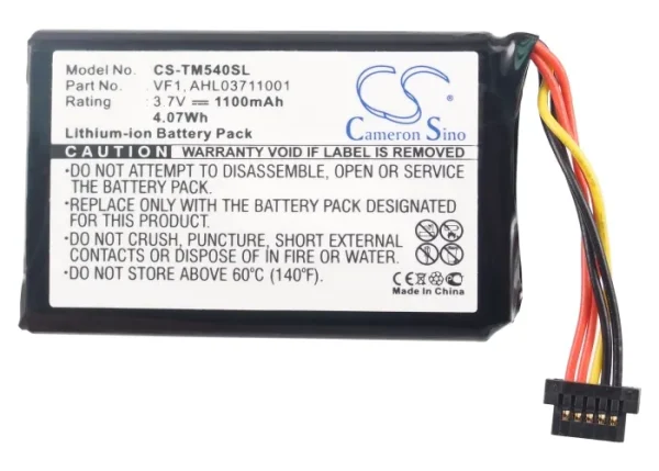 TomTom 4CF5.002.00, Go 540, Go 540 Live, Series Replacement Battery 1100mAh