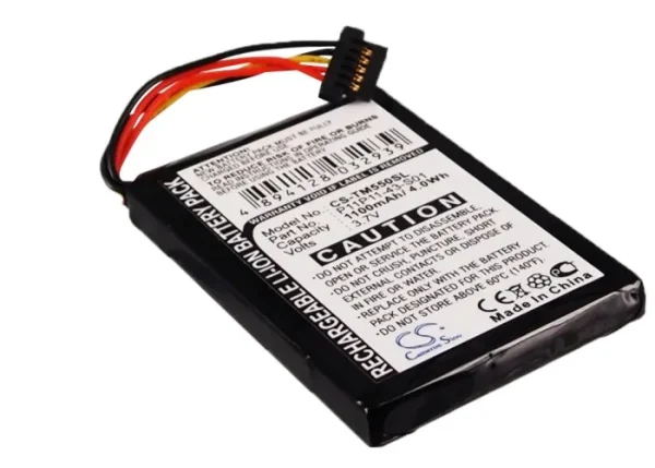 TomTom 8CP5.011.11, Go 550 Live Series Replacement Battery 1100mAh / 4.07Wh