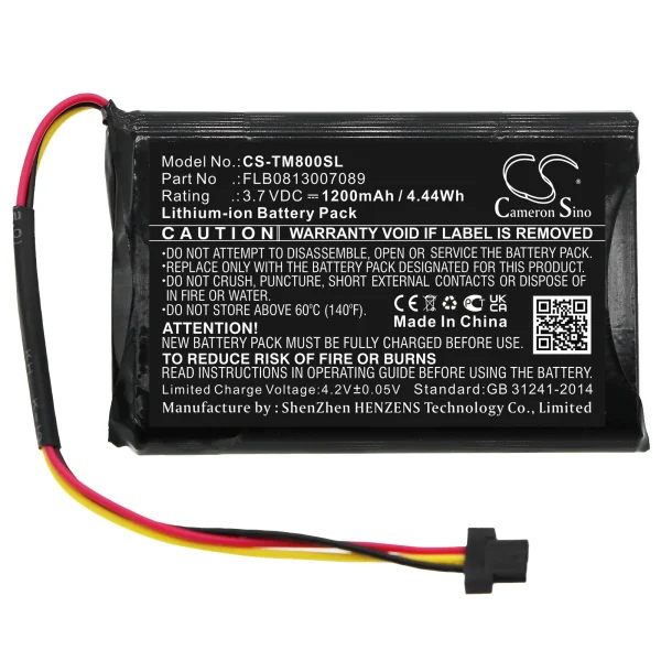 TomTom 4FC64 4FD6.001.00, GO 60, One XL Europe Traffic, One XL Traffic Series Replacement Battery 1200mAh / 4.44Wh