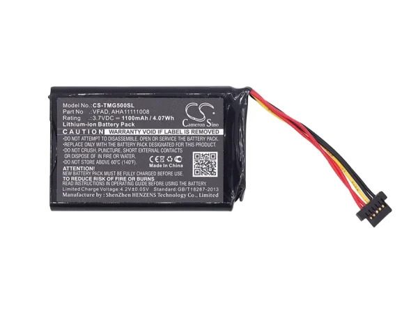 TomTom 4FL50, 4FL60, Go 5000, GO 5100 Series Replacement Battery 1100mAh / 4.07Wh