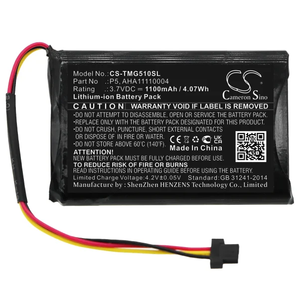 TomTom 4FA50, Go 510, Go 520, Go 520 WIFI Series Replacement Battery 1100mAh / 4.07Wh