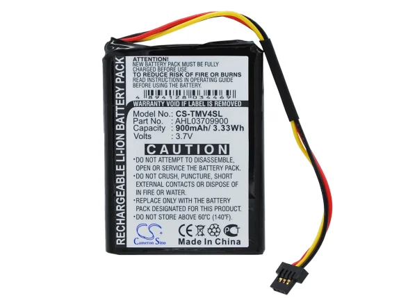 TomTom 4EE0.001.22, One V4, One V4 Assist, One V4 Classic Series Replacement Battery 900mAh