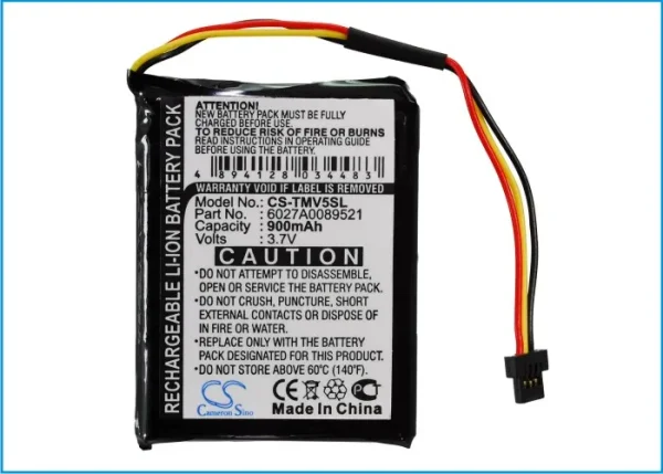 TomTom 4EK0.001.01, ONE IQ, V5, Series Replacement Battery 900mAh